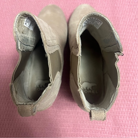Sorel Joan Uptown Chelsea Booties Omega Taupe Gum size 7.5 - Picture 11 of 13